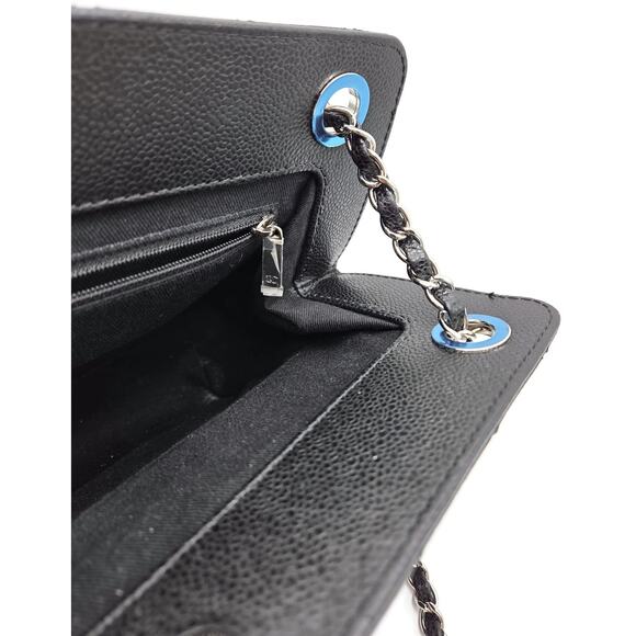 Chanel Grand Shopping Tote Handbag Black Caviar Leather Silver Hardware 13C GST - Picture 15 of 16